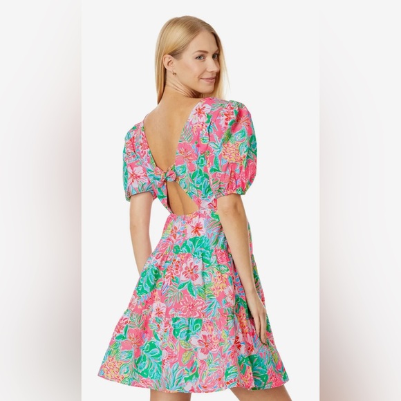 Lilly Pulitzer Nalani Short Sleeve Cotton Dress. - Picture 2 of 15